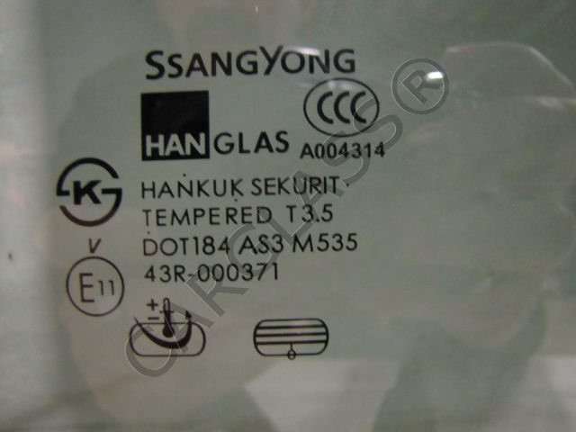 Фото Боковое стекло на саньенг родиус, ssang yong rodius в наличии на нашем складе